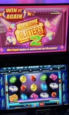 WMS BB2 ALL THAT GLITTERS 2 SLOT MACHINE GAME CARD ONLY WIN IT AGAIN FEATURE FUN
