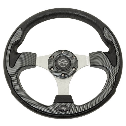 GTW 12,5" Kohlefaser Rallye Golfwagen Lenkrad für Club Car Precedent - Bild 11 von 15