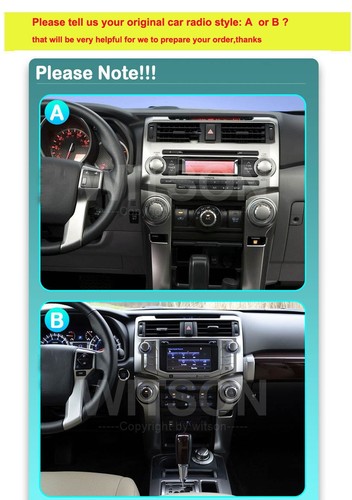 QLED de 10,88" para Toyota 4Runner 2009-22 estéreo de coche Android 14 navegación radio CarPlay - Imagen 2 de 11