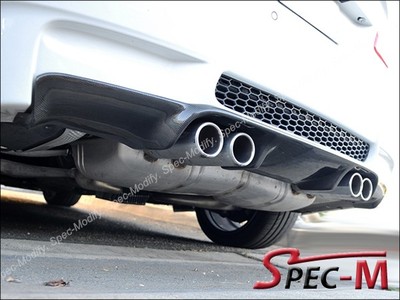 3D Style Carbon Fiber Bumper Diffuser Add on Lip for BMW 08-13 E92 E93 M3 Only