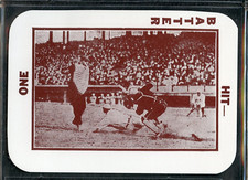 1913 National Game WG5 Baseball Reprints - Sliding At Plate, Ump At Left