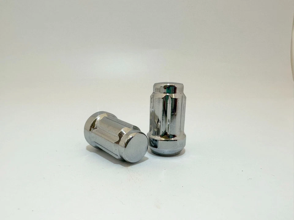 20PC+KEY 7/16-20 CHROME SPLINE ACORN LUG NUTS FOR CHEVY CAPRICE IMPALA EL CAMINO - Image 3 of 4