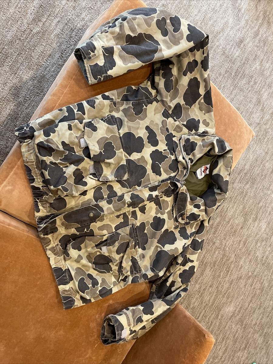Vtg 80s Men's Columbia Gore Tex Hunting Camo Parka Jacket no