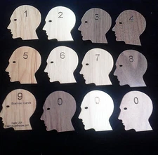 Brainiac 12 math magic hardwood cards - unique amazing trick - made usa