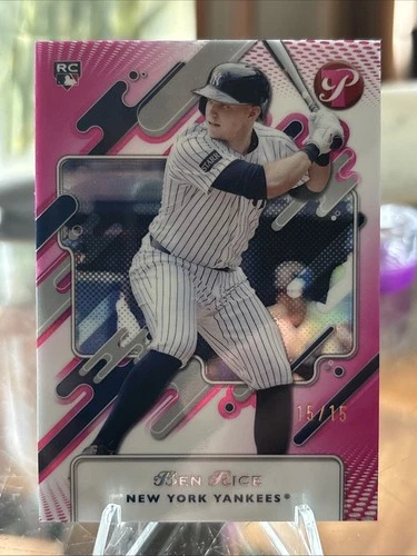 2025 Topps Pristine Ben Rice Pink Refractor 15/15 Bookend Very Clean
