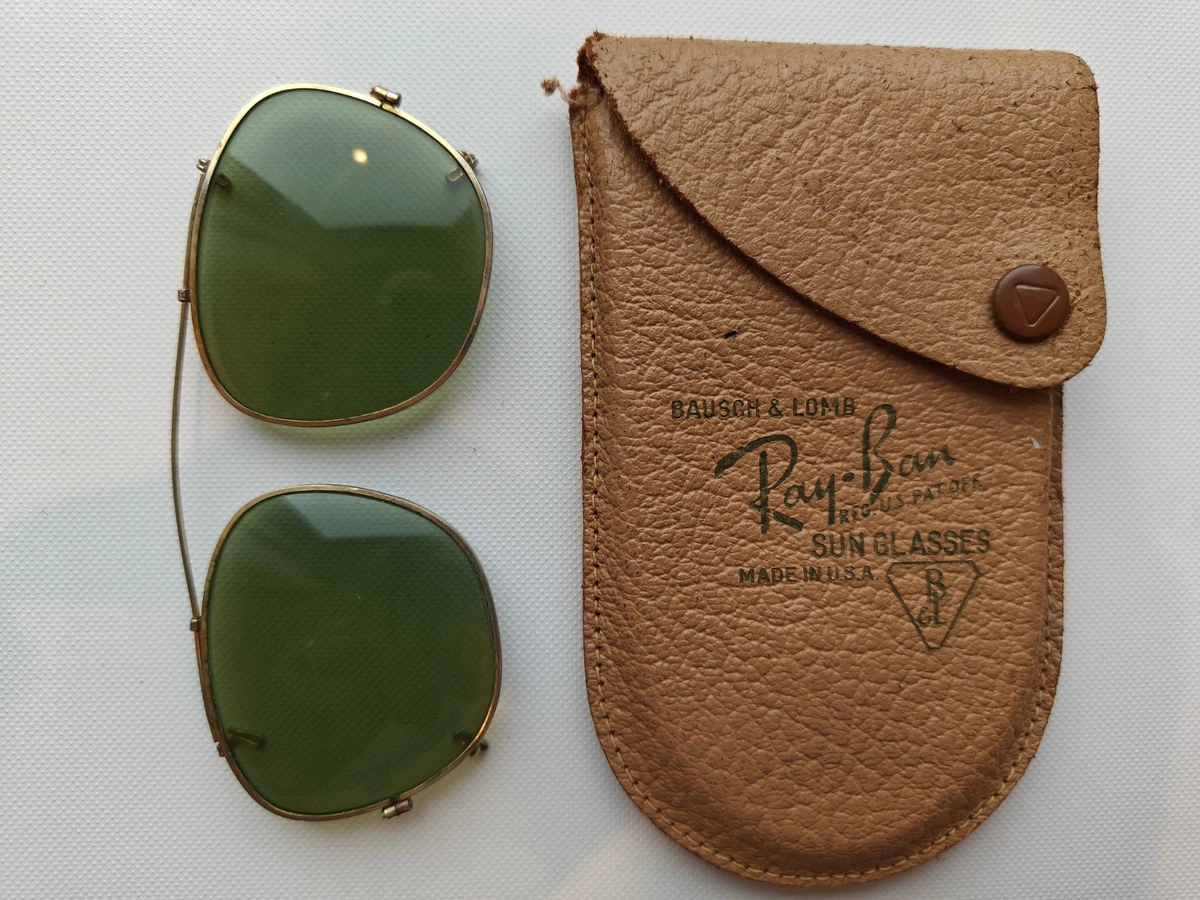 Ray-Ban Clip On Vintage Sunglasses for sale | eBay