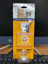 Oral Dental Care for Cat / Kitten Dental Kit Toothbrush Toothpaste Fingerbrush