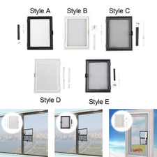 Window Screen Mesh Hotel DIY Kitchen Easy Installation Magnetic Flap System