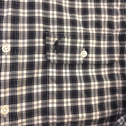 Polo Ralph Lauren Hemd Medium Classic Fit Schwarz Kariert Langarm Knopfleiste - Bild 2 von 8