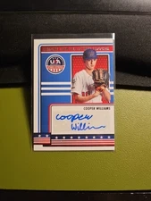 2023 USA Baseball Stars & Stripes Cooper Williams Auto Card #NTDP-CW