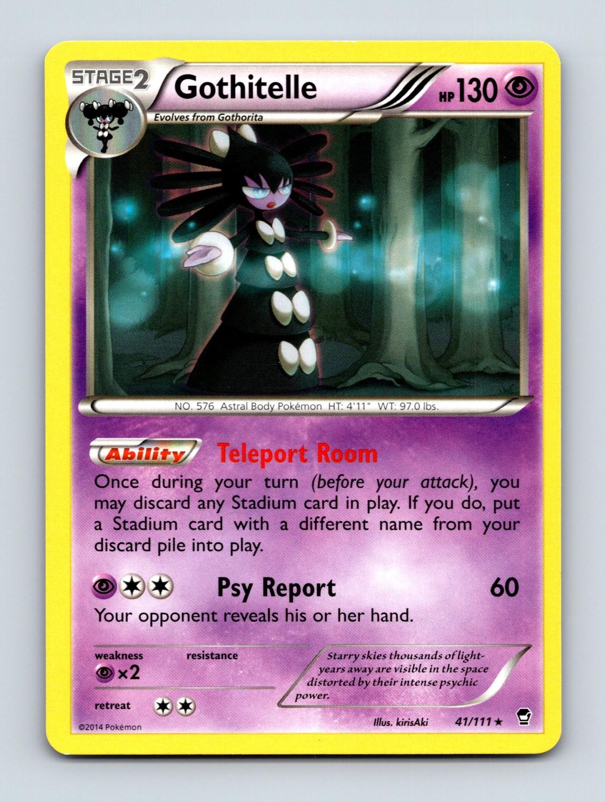 Gothitelle 41/111 Rare Furious Fists Pokemon Near Mint
