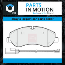 Brake Pads Set Front PD3368 Apec Blue 1763915 1842632 2162266 2221820 2361234
