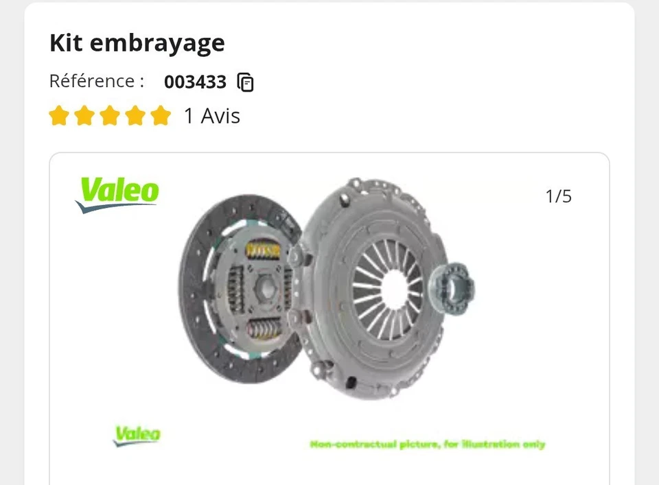 Kit embrayage VALEO 180mm - 003433 - Image 4 of 4
