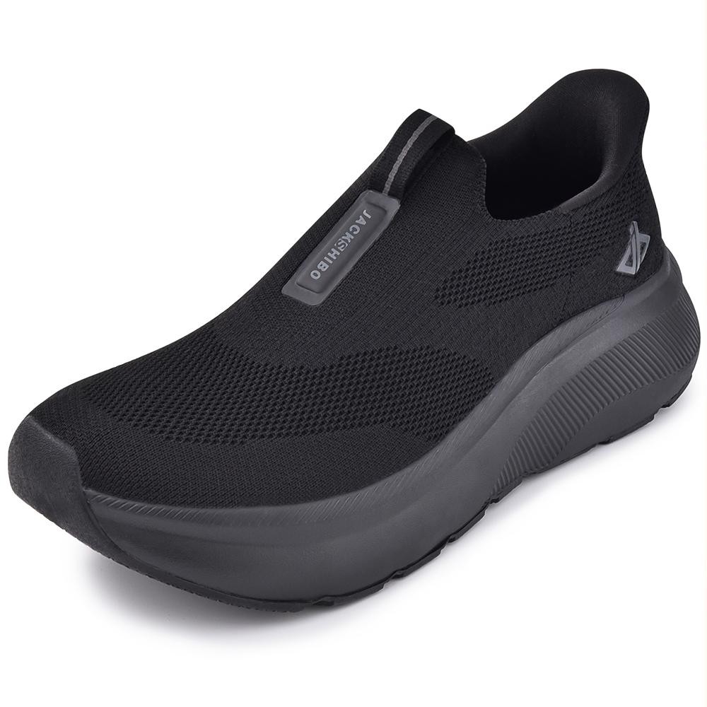 Men's Slip in Shoes Wide Toe Box Arch Support Orthopedic Sport Walking Sneakers