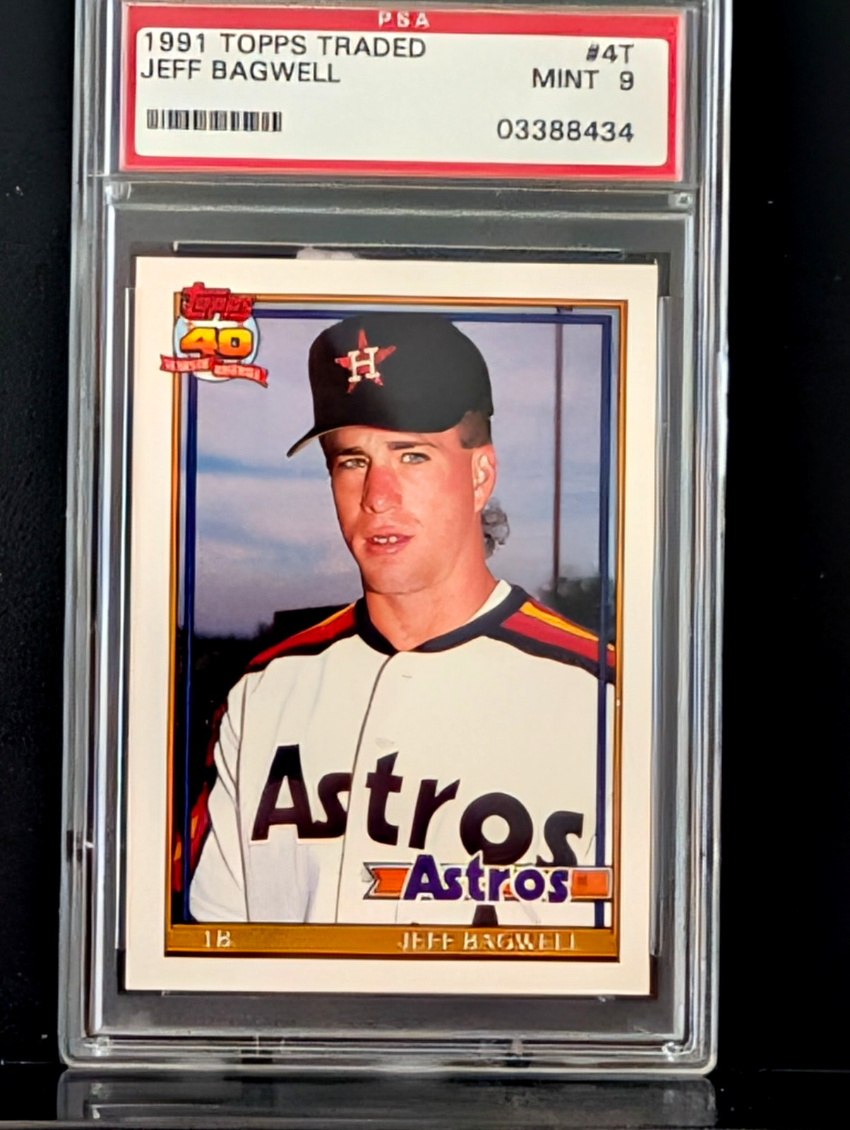 1991 TOPPS TRADED JEFF BAGWELL #4T PSA 9