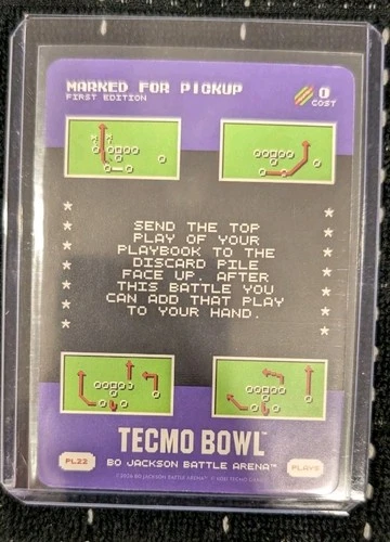 MARKED FOR PICKUP PL22 2026 Bo Jackson Battle Arena Tecmo Bowl SP