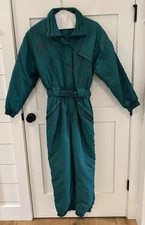 Vintage 1980’s Ellesse Snowsuit/Ski Suit Insulated Teal Small
