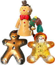 Gingerbread Cookie Ornaments Assortment Mixed Materials Christmas Holiday