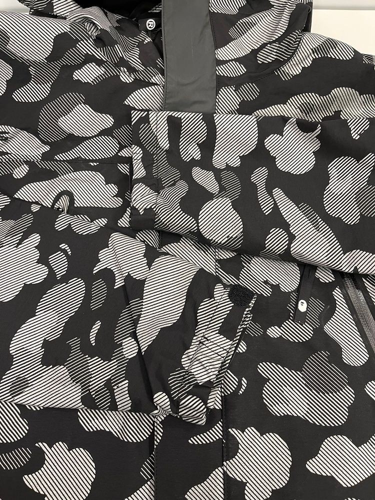 BAPE All-Over Mountain Parka Hoodie Zip L Cotton Used Multi From Japan thumbnail 5