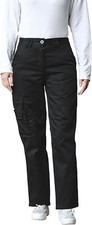 Ladies Cargo Combat Work Trousers Multiple Pockets Work Pants Size 8 to 20 Black