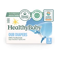 HealthyBaby Organic Cotton Enhanced Chlorine Free Disposable Diaper Size 1
