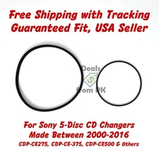 Belt Kit for Sony CDP-CE245 CDP-CE275 CDP-CE345 CDP-CE375 CDP-CE545 CDP-CE575