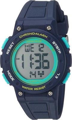 Armitron Sport Damen Digital Chronograph Resin Armband Uhr Blau 