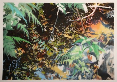 David T. Kessler  Reflected Overhang III  Siebdruck, Signiert, Betitelt & Nummer