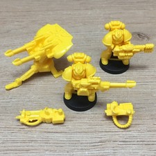 Mb Space Crusade Imperial Fist Space Marine Tarantula Squad Extra Weapons