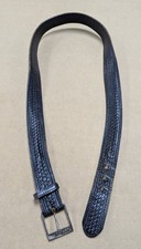 Vintage Distressed Leather Belt With Hidden Zip Pocket On Inside Money Stash