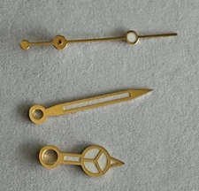 YELLOW 3 PC HANDSET FOR MEN'S ROLEX SUBMARINER 3035/3135 LUMINOUS