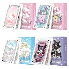 Sanrio Poker playing cards board games Anime Hello Kitty Kuromi Cinnamoroll chil