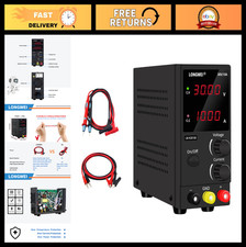 Adjustable DC Power Supply 30V 10A, Digital LED Display, Regulated Switching, La