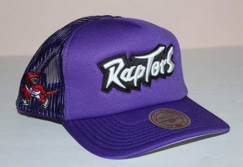 Mitchell & Ness TORONTO RAPTORS Adjustable Snapback Mesh Back Hat Purple Cap *4J
