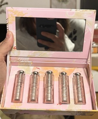 Dior Addict Lip Glow Color Reviver Lip Balm 5pc X 1.5g/.05oz Mirror Box Gift Set