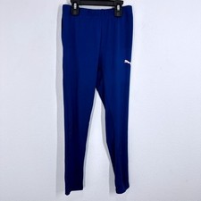 PUMA Kids Girls Blue Training Pants Athletic Leggings Size L 12-14 Soccer Gym