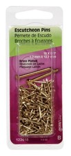 Hillman 122618 Brass Steel 18 ga. x 1/2 in. Escutcheon Pins 1.5 oz. Pack of 6 