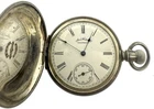 Antique Waltham Grade E 6s Pocket Watch Coin Silver Case Runs Intermittent