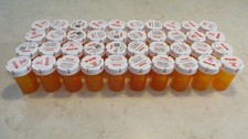 40 Empty Amber Pill Bottles LOT - Crafts-Fishing-Storage-Hobby- Tools