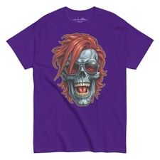Unisex classic tee T-Shirt Skull Design New Colourful vintage man woman style 