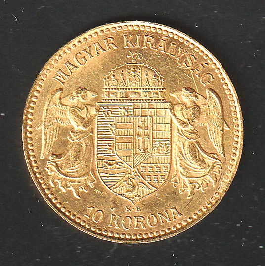 Moneda de oro de 10 coronas jis36 Hungría 1912 AU VF 002 Foto 2 de 3