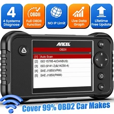 Ancel OBD2 Scanner Diagnostic ABS SRS Transmission Engine Check Car Code Reader