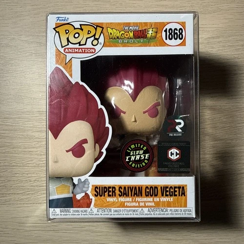 Funko Pop! Super Saiyan God Vegeta #1868 Limited Edition Glow Chase CC
