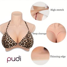 C-G Cup Realistic Fake Boobs For Crossdresser Silicone Breast Forms Breast Plate