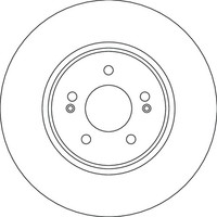 2Er-Set 2Er Set Bremsscheibe TRW DF6829S Hyundai 51712-N7100 KIA 51712-N7100
