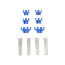 Mr Gasket Spark Plug Wire Holder 9881 8mm Valve Cover Mount Chromeblue Plastic