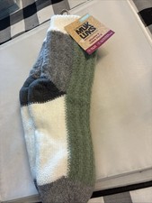 MUK LUKS Women's Grippy Sherpa Slipper Socks Size Small