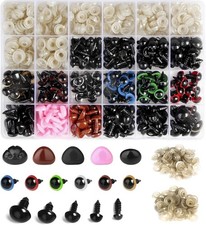 600PCS Safety Eyes and Noses for Amigurumi 6 14mm Colorful child-size