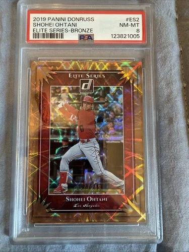 93068348 Shohei Ohtani 2020 Panini Donruss Optic #118 Pandora /99 PSA 8