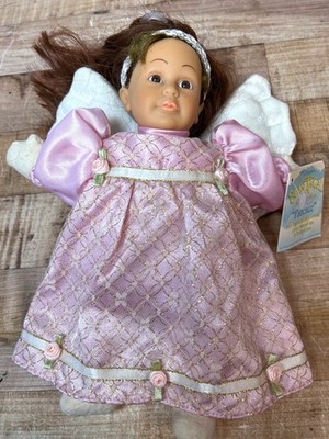 The Original Bean Angel Collectibles ''Patience'' Doll With Pink Dress & Wings